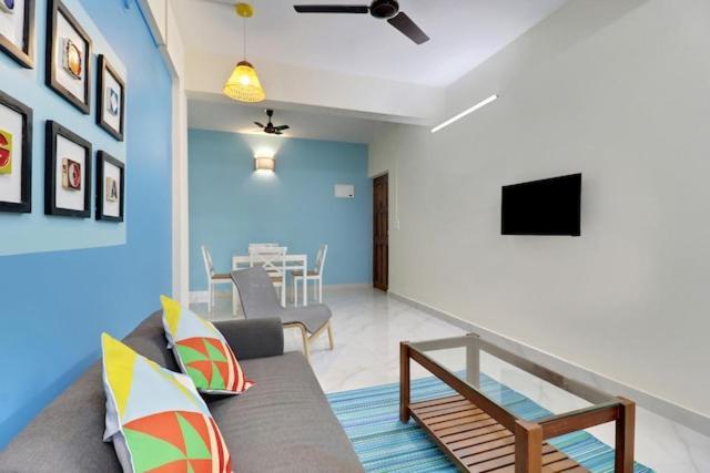 Luxury 2Bhk Apartment Near Calangute Baga Beach With Pool Luaran gambar