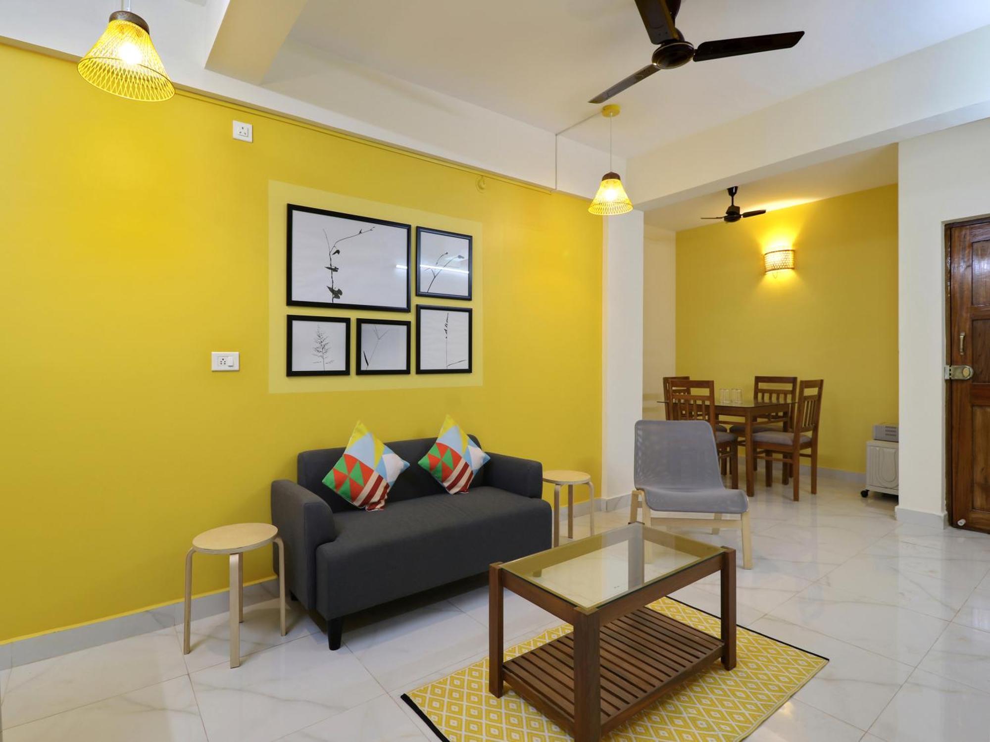 Luxury 2Bhk Apartment Near Calangute Baga Beach With Pool Luaran gambar